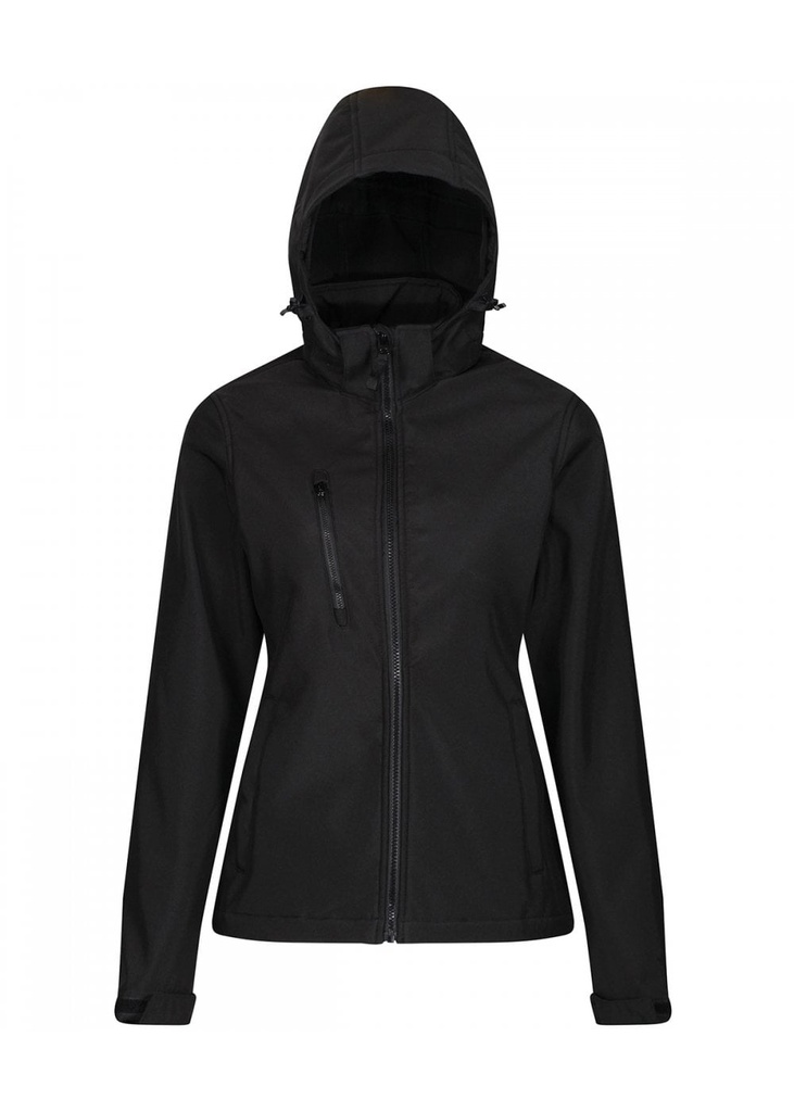 Regatta Professional Womens Venturer 3 Layer Printable Hooded Softshell Jacket TRA702