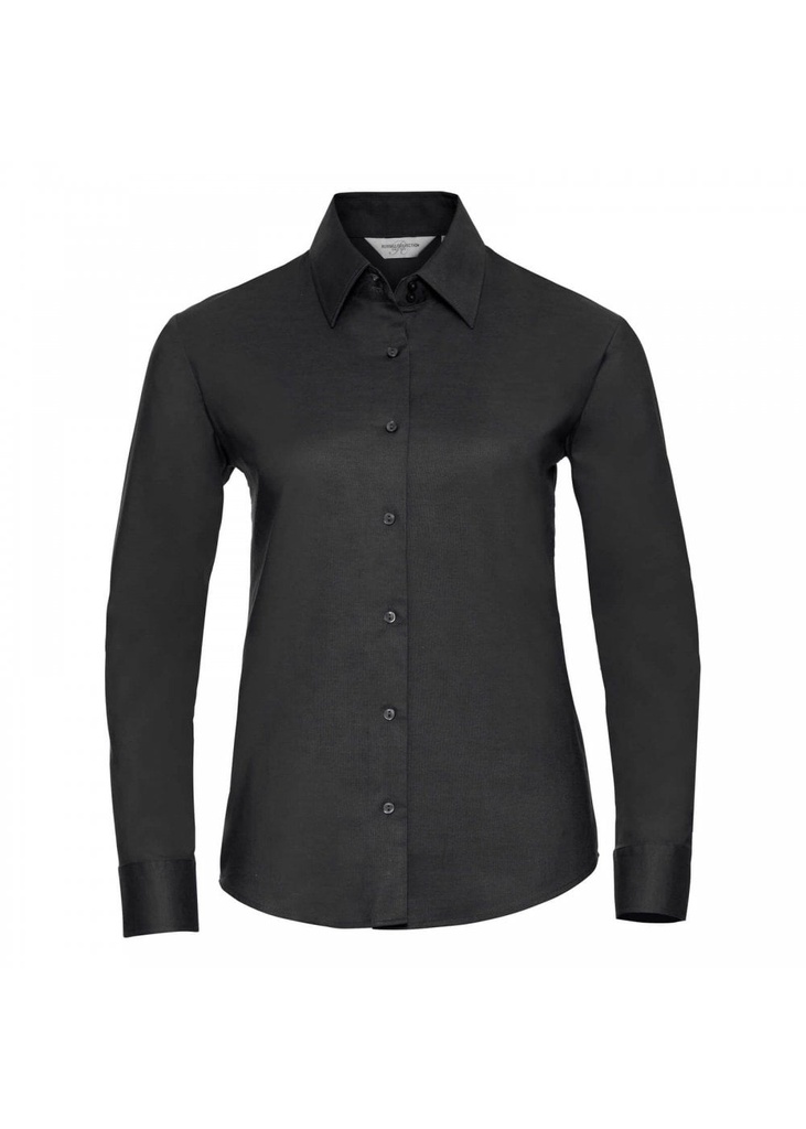 Russell Collection Ladies Long Sleeve Tailored Oxford Shirt R932F