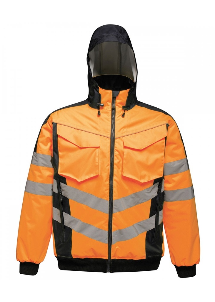 Regatta High Visibility High-Vis Waterproof Insulated Reflective Work Jacket TRA314