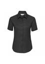 Russell Collection Ladies Short Sleeve Tailored Oxford Shirt R933F