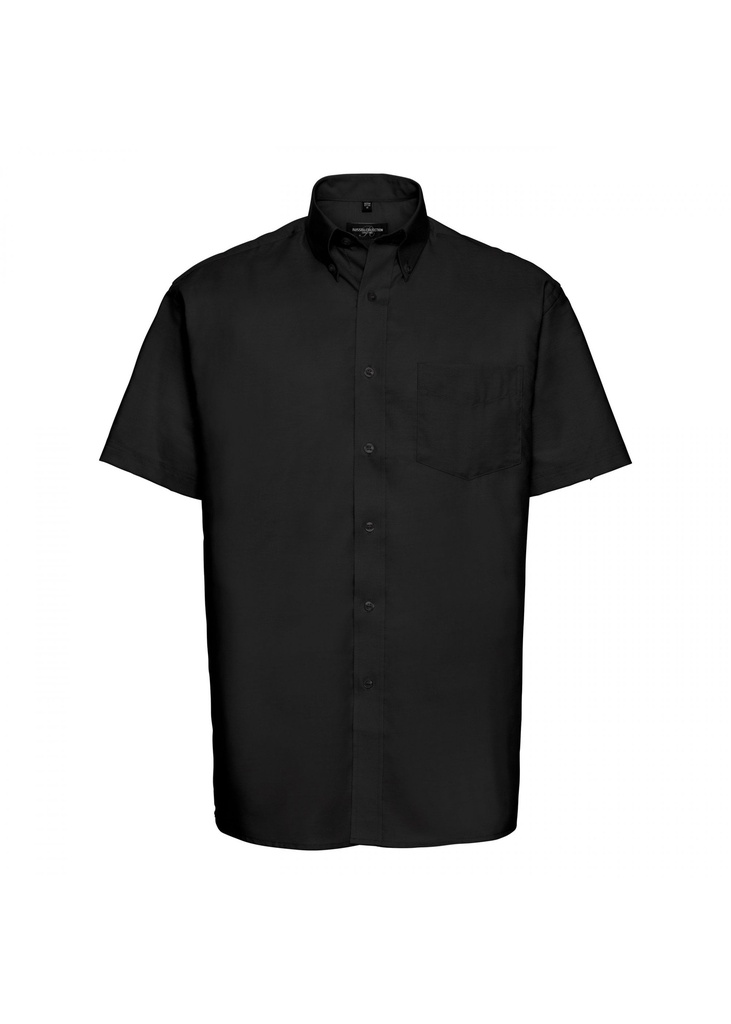 Russell Collection Mens Short Sleeve Classic Oxford Shirt R933M