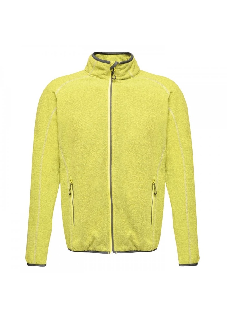 Regatta Professional Mens Dreamste Full Zip Mini Honeycomb Fleece Lime Punch TRF601