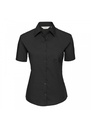 Russell Collection Ladies Short Sleeve Classic Pure Cotton Poplin Shirt R937F