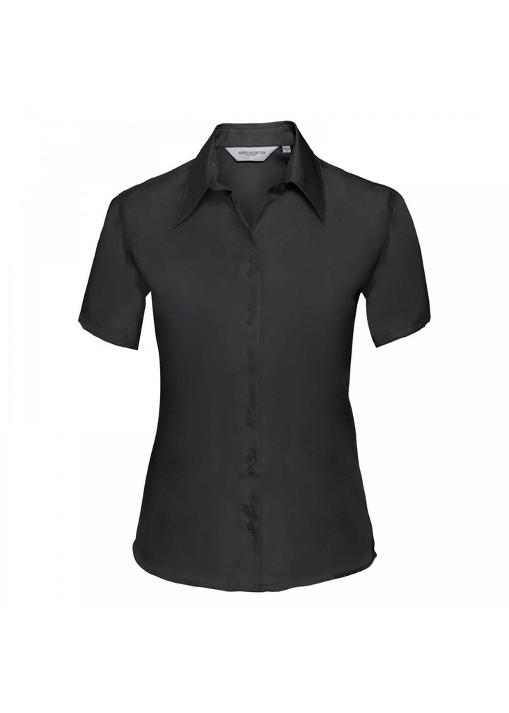 Russell Collection Ladies Short Sleeve Tailored Ultimate Non-Iron Shirt R957F