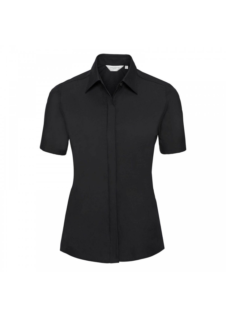 Russell Collection Ladies Short Sleeve Fitted Ultimate Stretch Shirt R961F