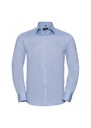 Russell Collection Mens Long Sleeve Tailored Herringbone Shirt R962M