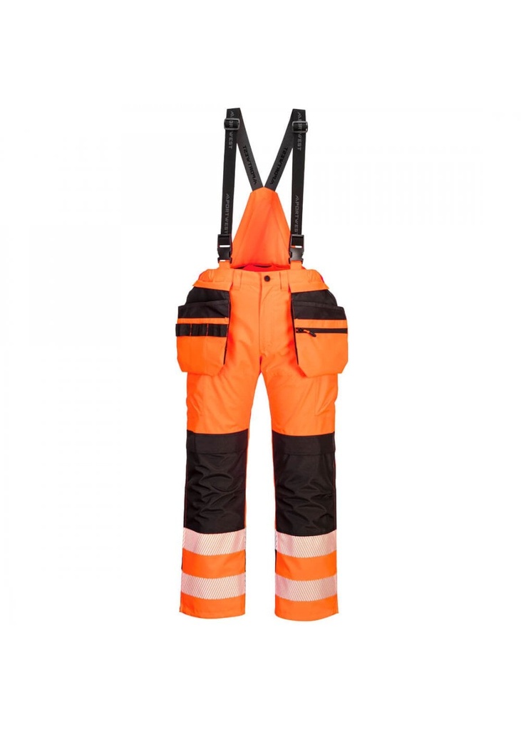 Portwest PW3 Hi-Vis Rain Bib and Brace PW356