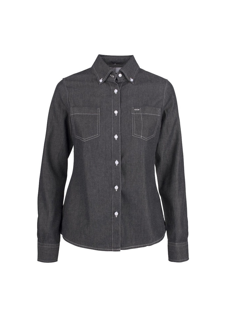 Harvest Jupiter Ladies Long Sleeve Light Denim Shirt 2123025