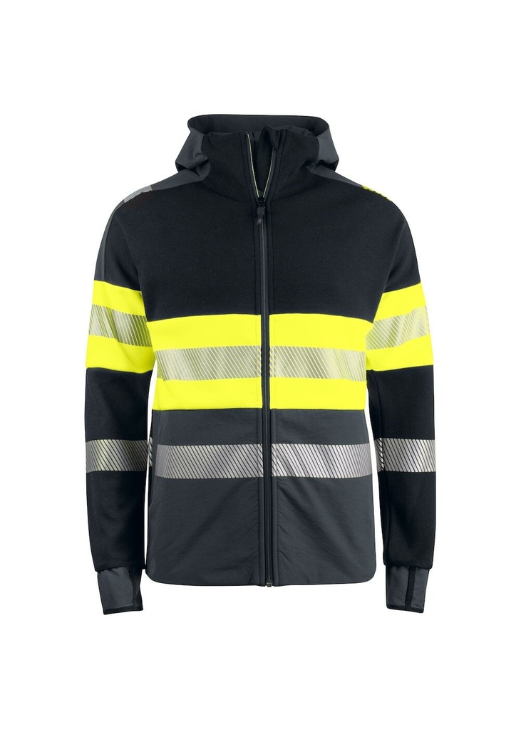 Projob Hi Visibility Technical Hooded Jacket EN ISO 20471 Class 1 646122