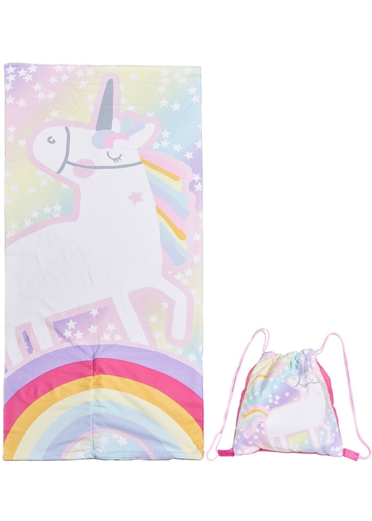 Unicorn Shooting Star Fold-Out Towel Backpack GPB03732