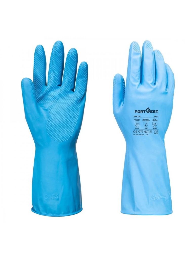 Portwest FD Chemical B Latex Light Gauntlet (Pk12) AP76