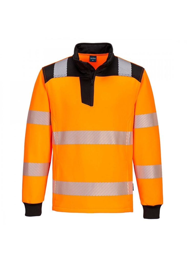 Portwest PW3 Hi-Vis 1/4 Zip Sweatshirt PW326