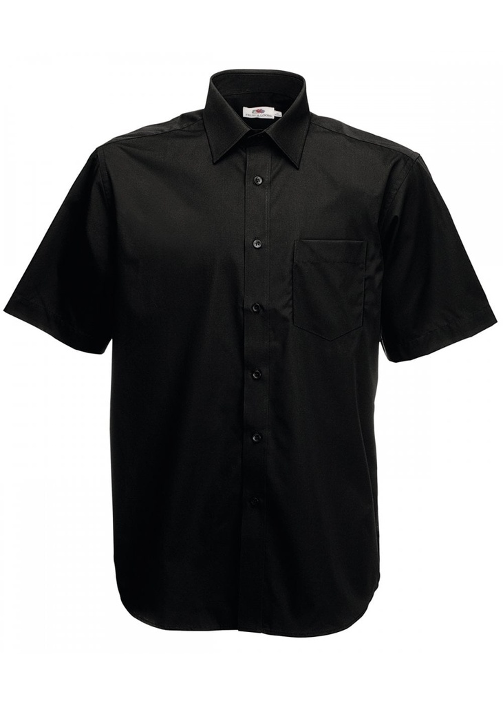 Fruit Of The Loom Mens Short Sleeve Poplin Shirt 65116