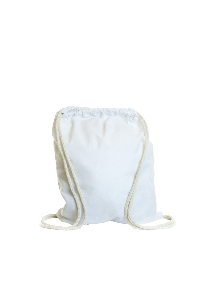 Bag Store White Cotton 5oz Drawstring Bag BS92600