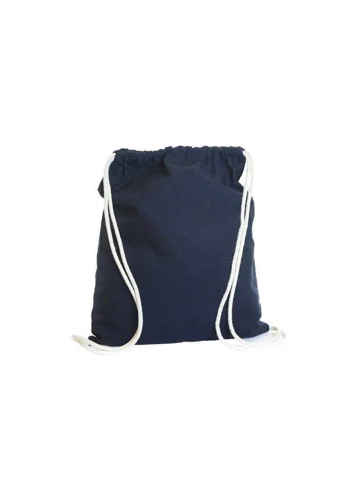 Bag Store Navy Cotton 5oz Drawstring Bag BS92700