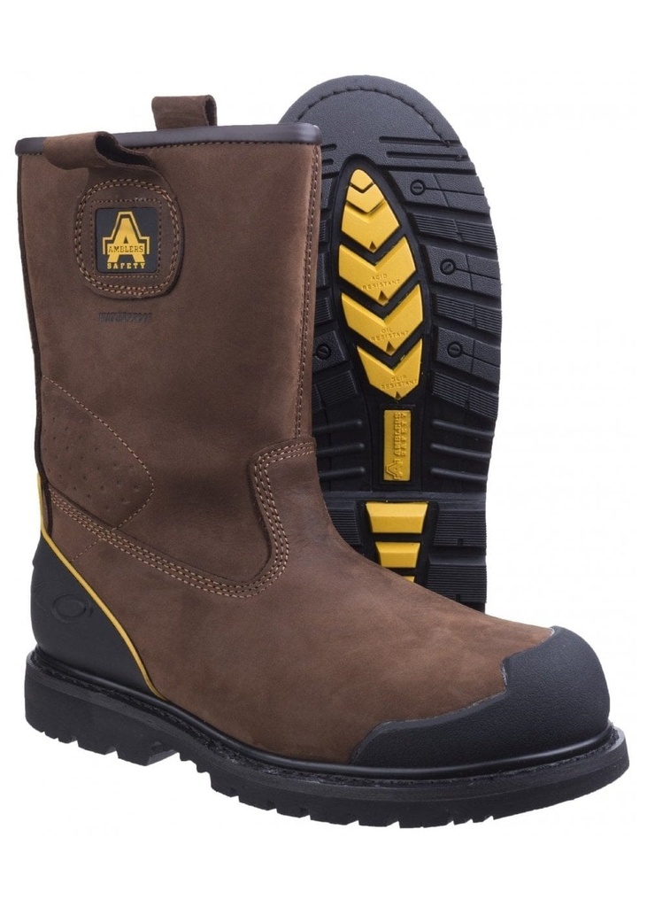 Amblers FS223 Goodyear Welted Waterproof Pull on Industrial Safety Boot 20431