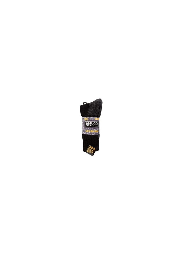Work Force Heavy Duty Safety Boot 3 Pack Sock WFH0090