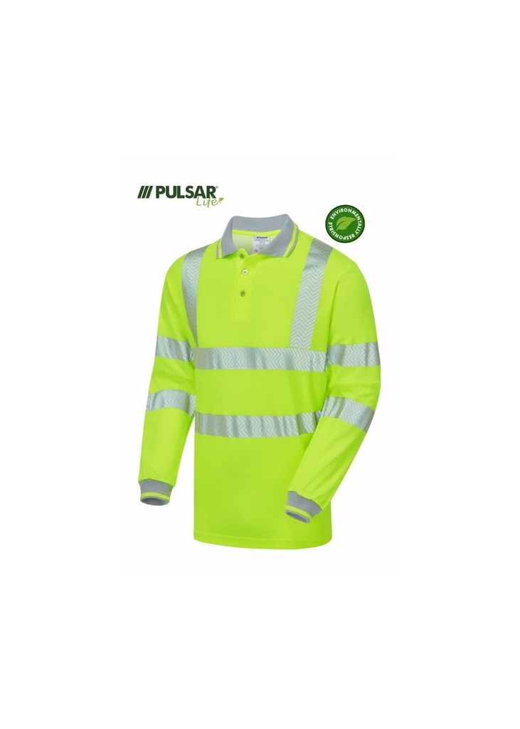 PULSAR LIFE GRS Mens Long Sleeve Polo Shirt LFE903