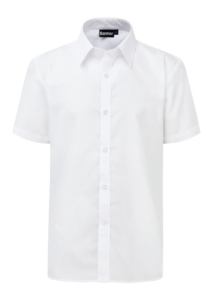 Blue Max Banner Boys Slimfit Twin Pack Short Sleeve Shirt 1VS