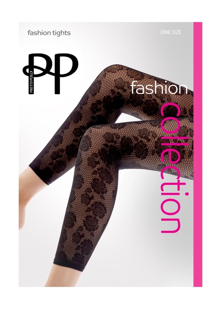 Pretty Polly FLORAL FOOTLESS TIGHTS