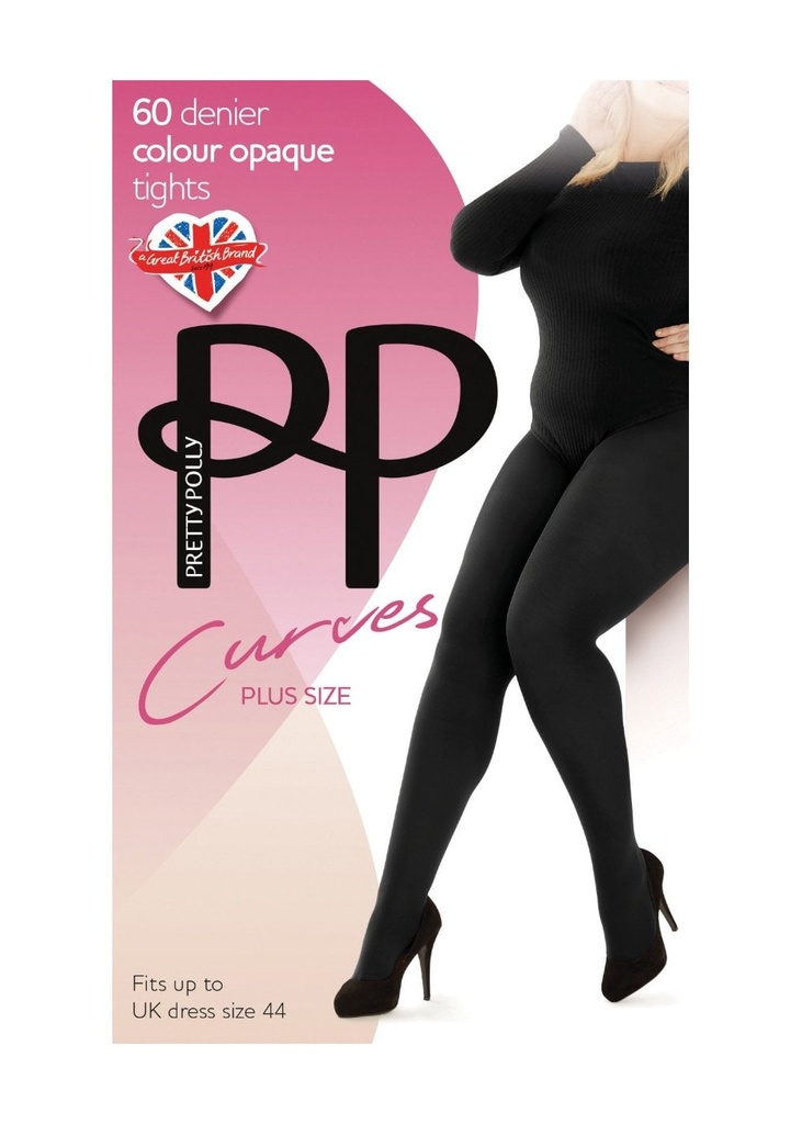 Pretty Polly Curves Plush Opaque Tgts 1PP