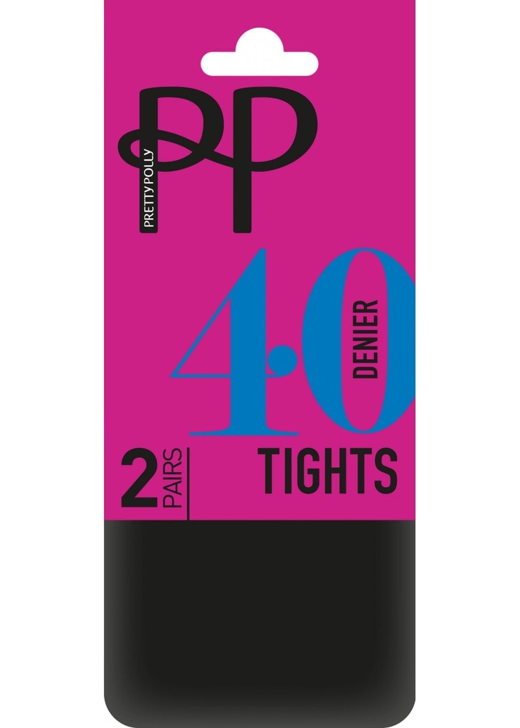Pretty Polly 40D Opaque Tgts 2PP
