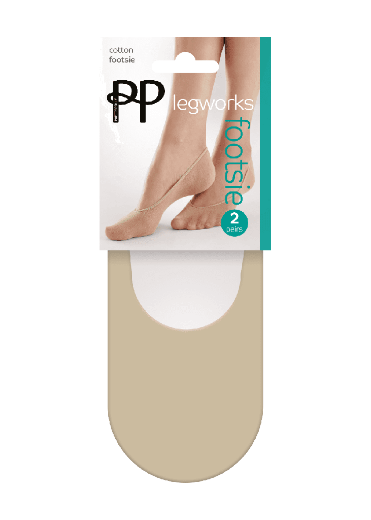 Pretty Polly Cotton Footsie 2Pp