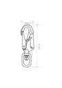 Kratos Steel Swivel Snap Hook with Load Indicator FA5020320