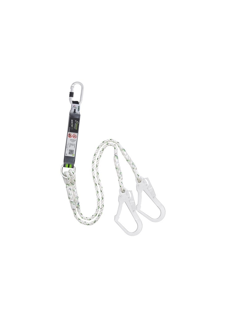 Kratos Gravity Y Forked Shock Absorbing Twisted Rope Lanyard - 1.5 Metre FA3020015