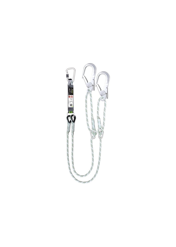 Kratos Gravity Y Forked Aluminium Adjustable Shock Absorbing Lanyard FA3061420