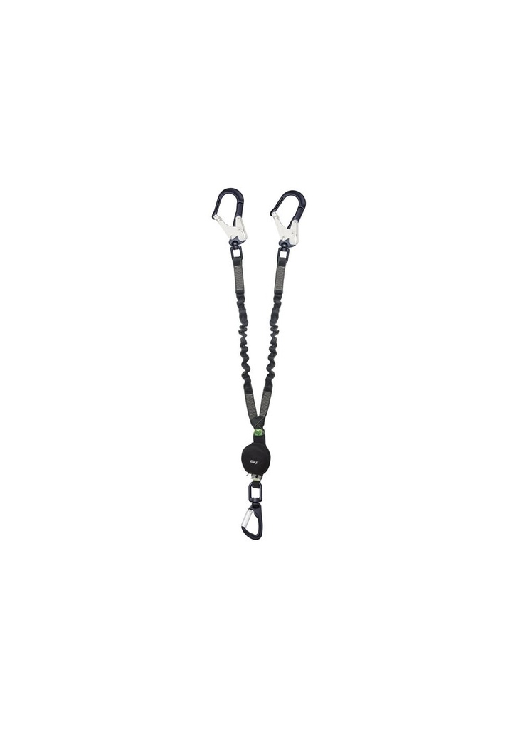 Kratos Gravity-S Y Forked Shock Absorbing Expandable Webbing Lanyard FA3082215