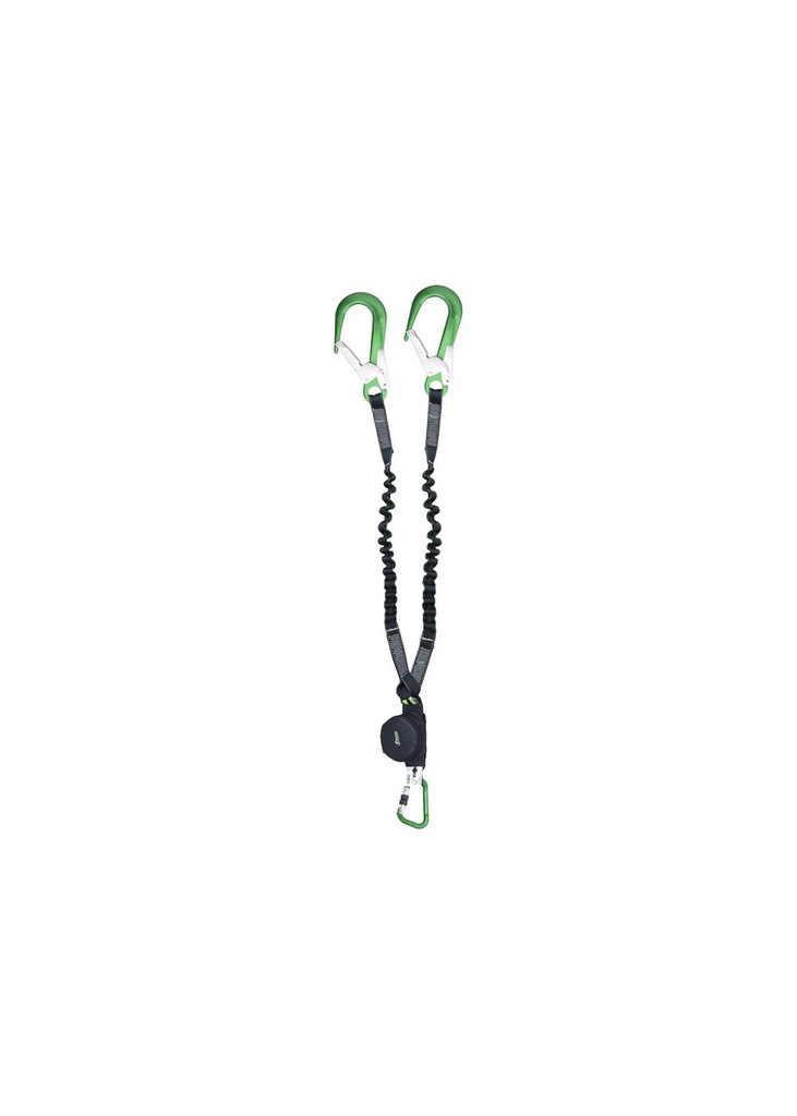 Kratos Gravity-S Y Forked Shock Absorbing Expandable Webbing Lanyard FA3082015