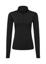 TriDri Womens recycled long sleeve brushed back ¼ zip gym top TR121