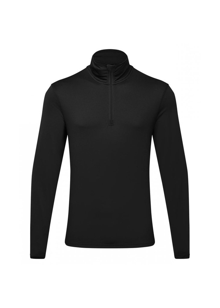 TriDri recycled long sleeve brushed back ¼ zip gym top TR111