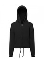 TriDri Kids recycled cropped oversize full-zip gym hoodie TR61B