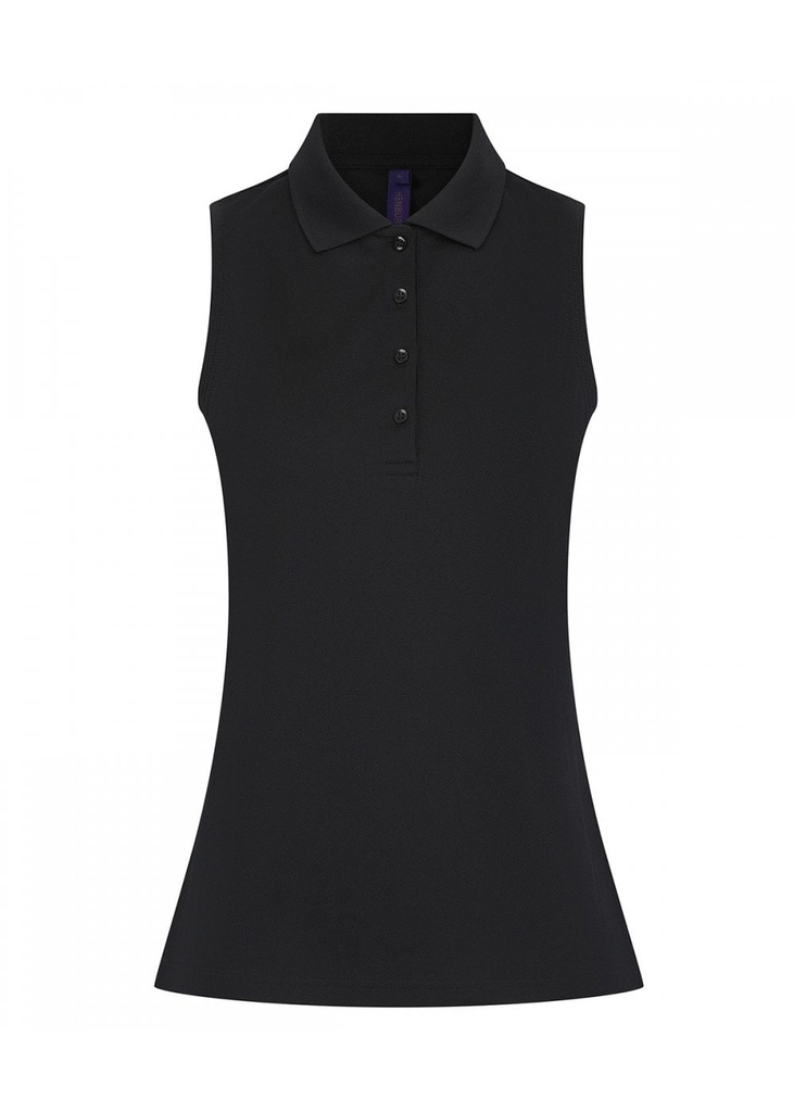 Henbury Womens Sleeveless Coolplus® Poloshirt HB477