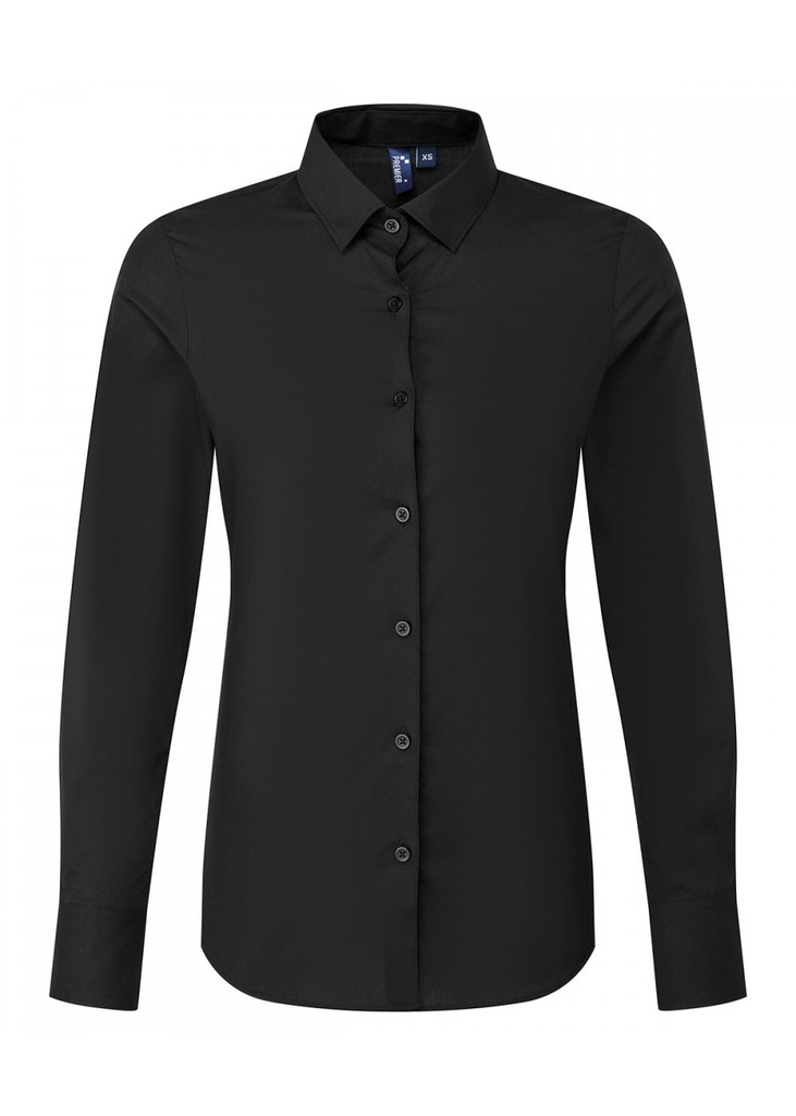 Premier Womens Long Sleeve ‘Recyclight’ Poplin Shirt PR303