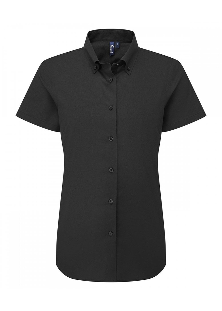 Premier Womens ‘Supreme’ Oxford Short Sleeve Shirt PR386