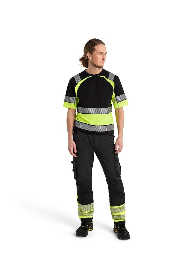 Blaklader Hi-Vis 4-way-Stretch Trousers without Nail Pockets 11931642
