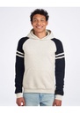 Jerzees NuBlend Varsity Colour Block Hooded Sweatshirt 275gsm J97CM