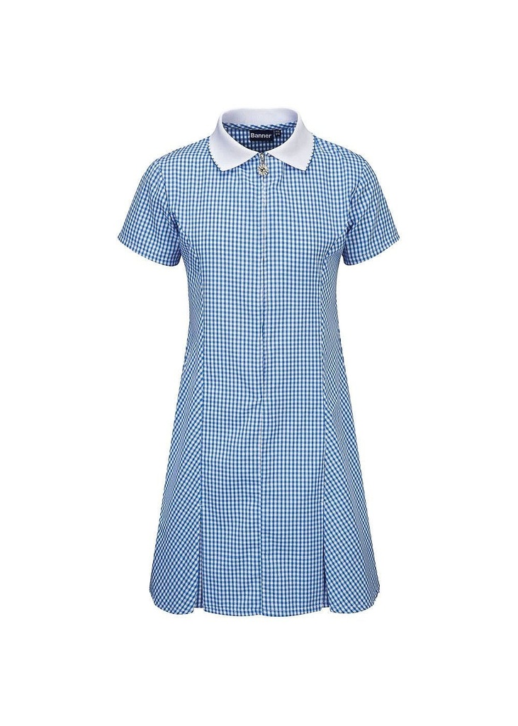 Blue Max Banner Avon Corded Gingham Dress 913104