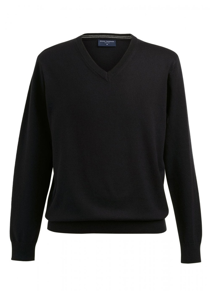 Brook Taverner Mens Berlin V-Neck Jumper BT4566