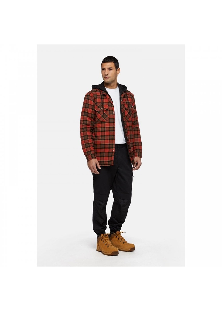 Dickies Fleece Hooded Flannel Shirt 42643
