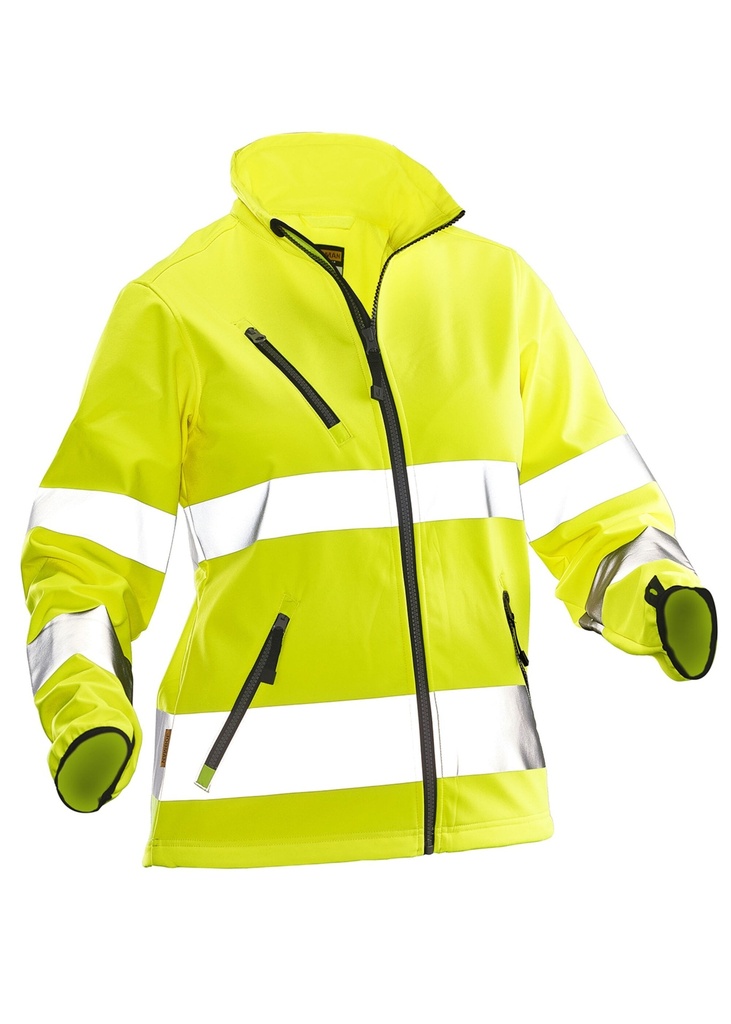 Jobman Womens Softshell Jacket Hi-Vis JM1210