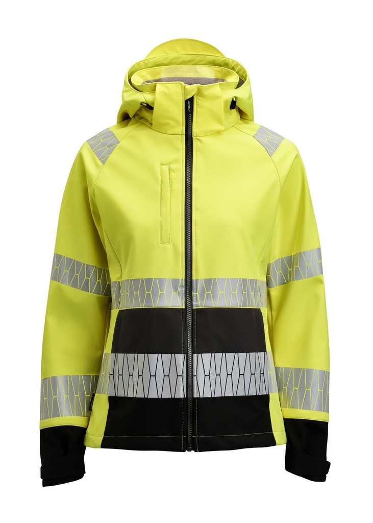 Jobman Womens Softshell Jacket Hi-Vis JM1377
