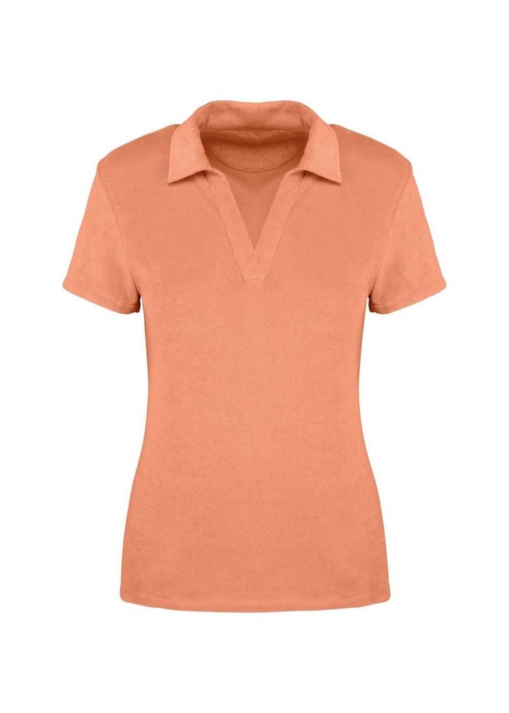 Native Spirit Ladies Terry Towel Polo Shirt NS228