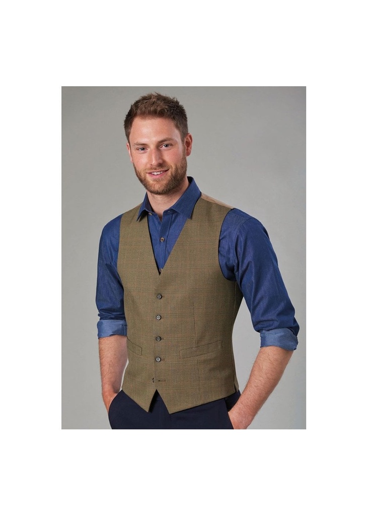 Brook Taverner Emilio Check Waistcoat BT1726