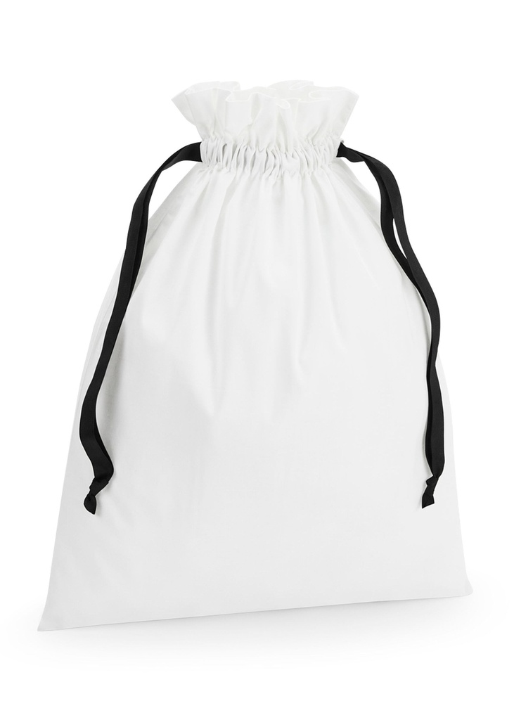 Westford Mill Cotton Bag with Ribbon Cord W121