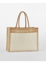 Westford Mill Cotton Pocket Natural Starched Jute Shopper W480