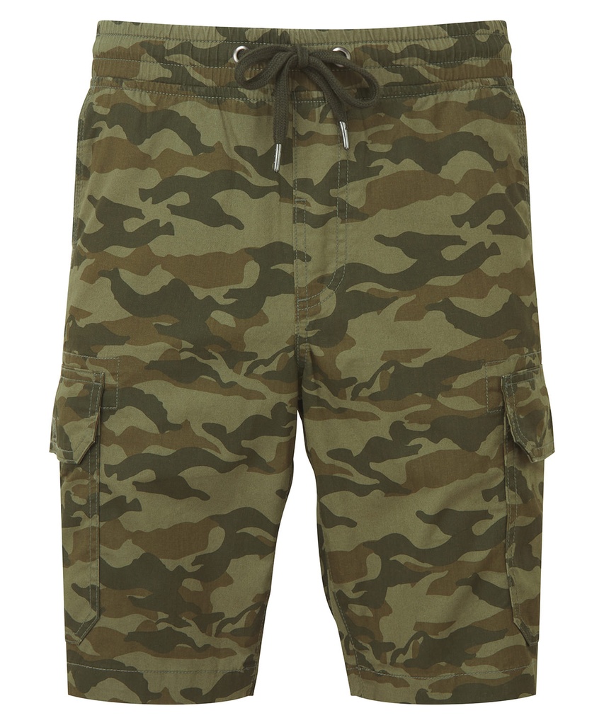 Wombat Mens Camo Cargo Utility Shorts WB906